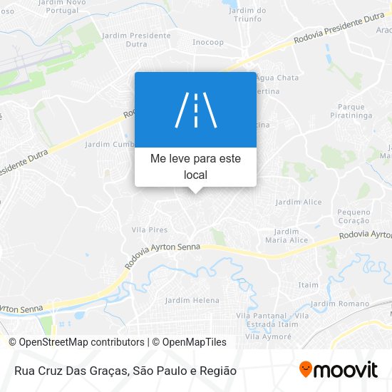 Rua Cruz Das Graças mapa