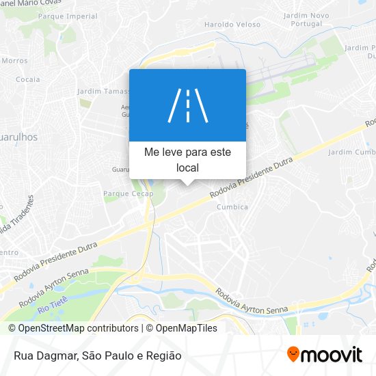 Rua Dagmar mapa