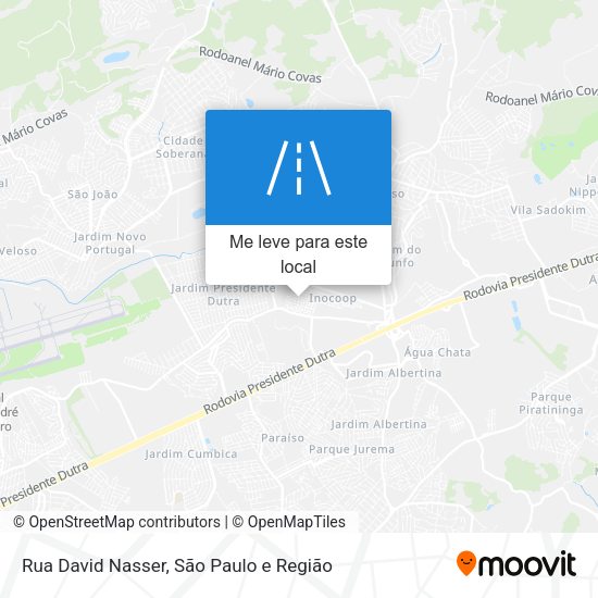 Rua David Nasser mapa
