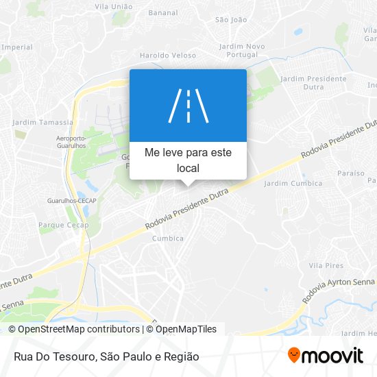 Rua Do Tesouro mapa