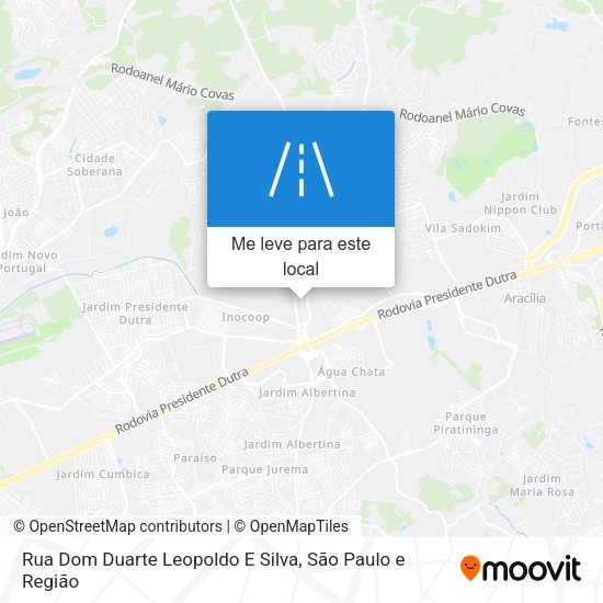Rua Dom Duarte Leopoldo E Silva mapa