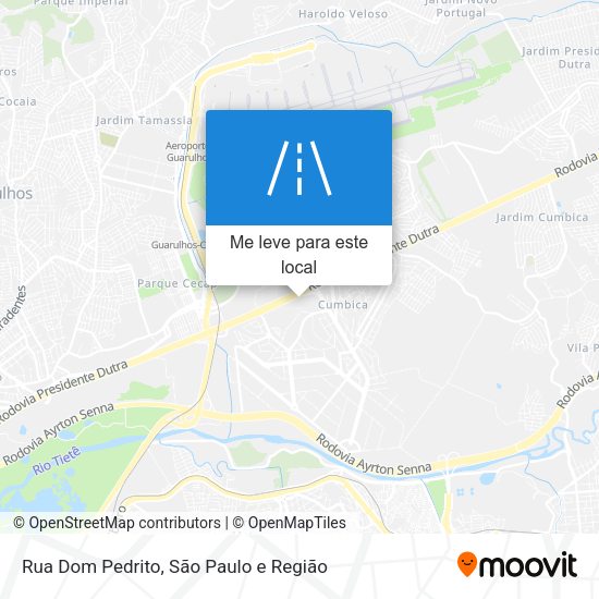 Rua Dom Pedrito mapa