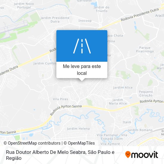 Rua Doutor Alberto De Melo Seabra mapa