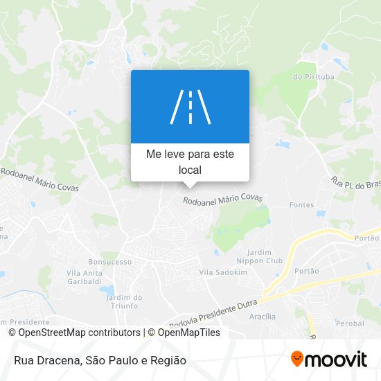 Rua Dracena mapa