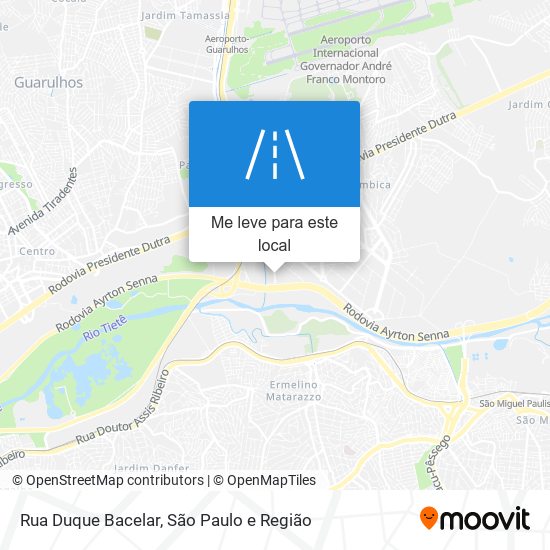 Rua Duque Bacelar mapa