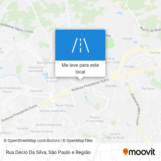 Rua Décio Da Silva mapa