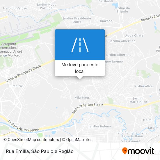 Rua Emília mapa