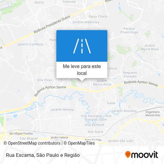 Rua Escama mapa