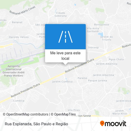 Rua Esplanada mapa