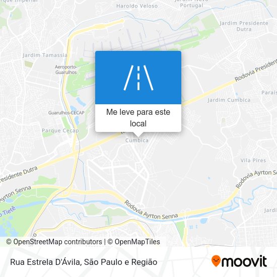 Rua Estrela D'Ávila mapa