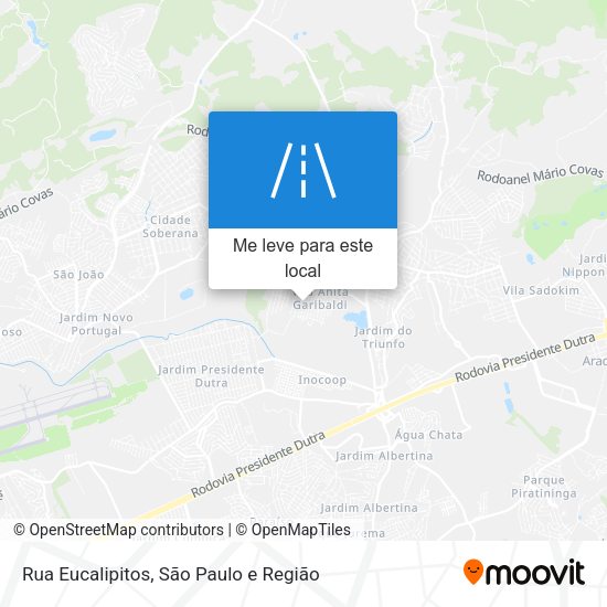 Rua Eucalipitos mapa