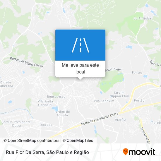 Rua Flor Da Serra mapa
