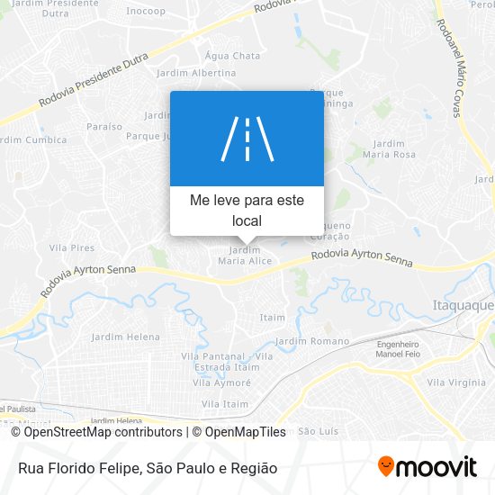 Rua Florido Felipe mapa