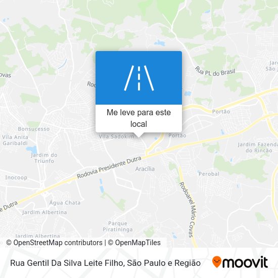 Rua Gentil Da Silva Leite Filho mapa
