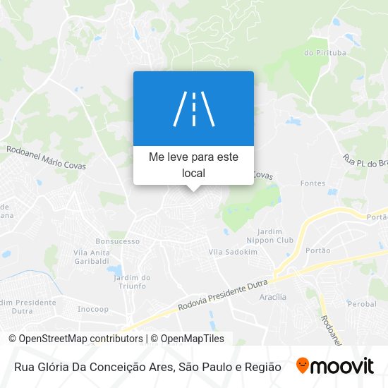 Rua Glória Da Conceição Ares mapa