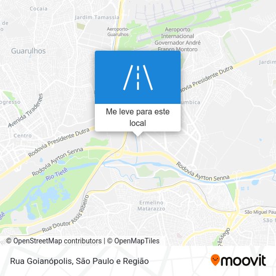 Rua Goianópolis mapa