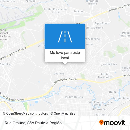 Rua Graúna mapa