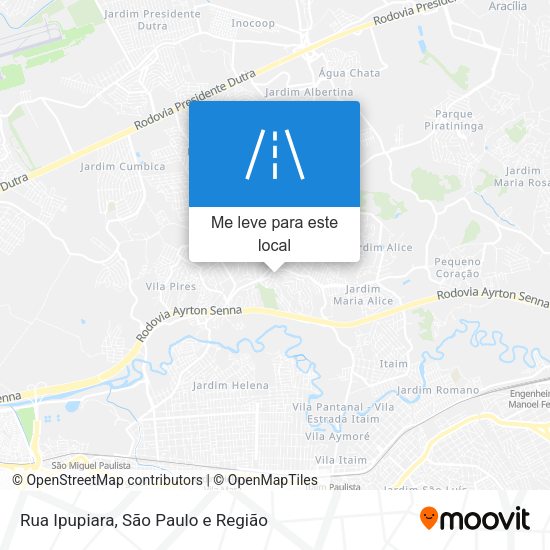 Rua Ipupiara mapa