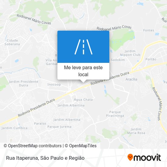 Rua Itaperuna mapa