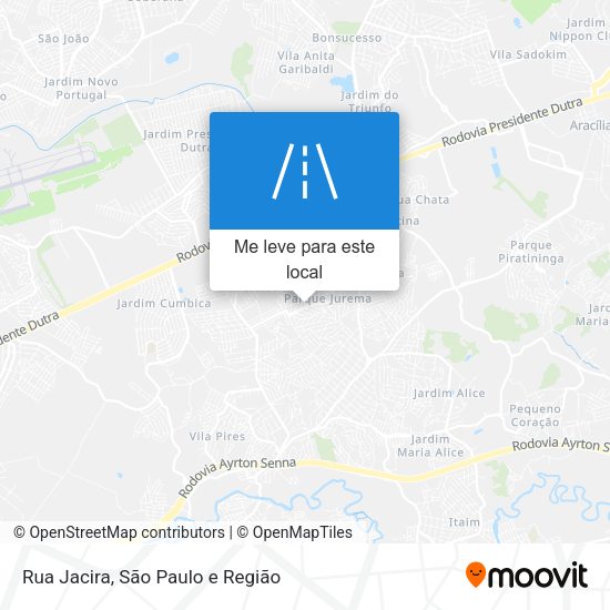 Rua Jacira mapa