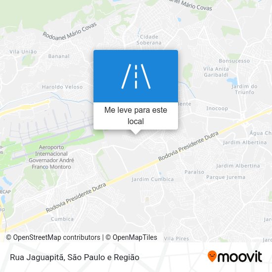Rua Jaguapitã mapa