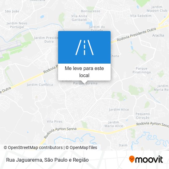 Rua Jaguarema mapa