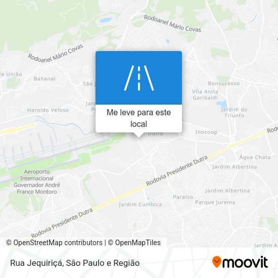 Rua Jequiriçá mapa