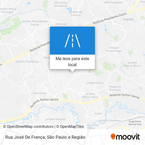 Rua José De França mapa