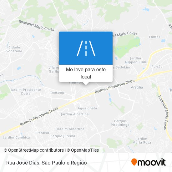 Rua José Dias mapa