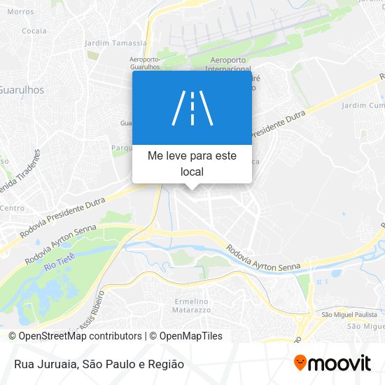 Rua Juruaia mapa