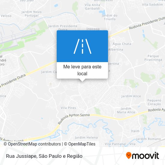 Rua Jussiape mapa