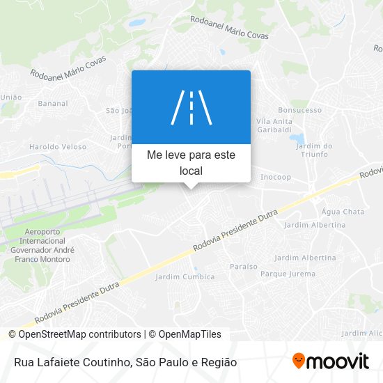 Rua Lafaiete Coutinho mapa