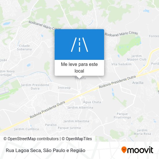 Rua Lagoa Seca mapa