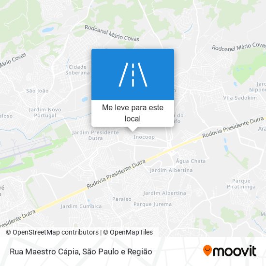 Rua Maestro Cápia mapa