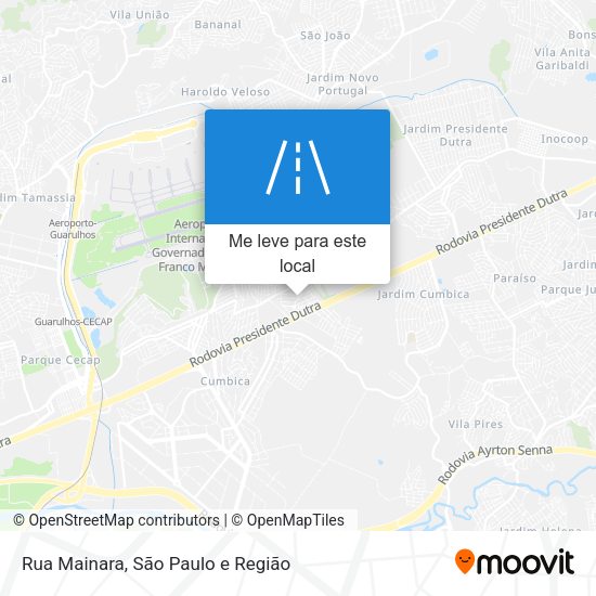 Rua Mainara mapa