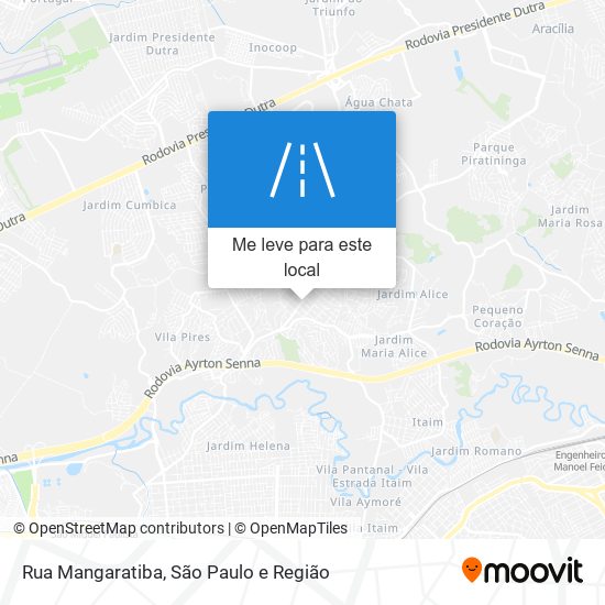 Rua Mangaratiba mapa