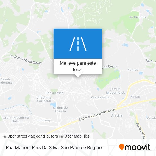 Rua Manoel Reis Da Silva mapa