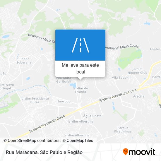 Rua Maracana mapa