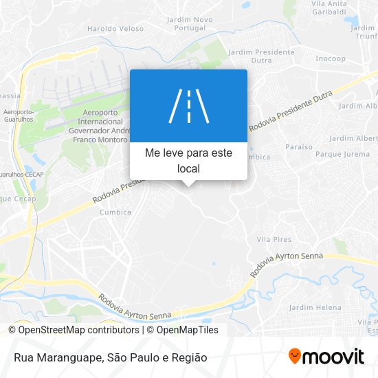 Rua Maranguape mapa