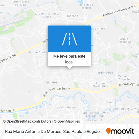 Rua Maria Antônia De Moraes mapa