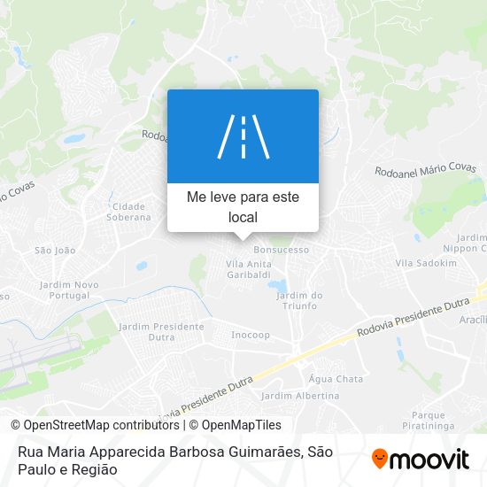 Rua Maria Apparecida Barbosa Guimarães mapa