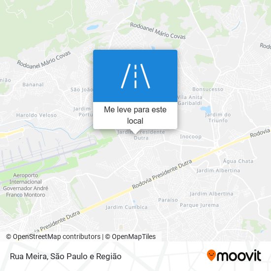 Rua Meira mapa