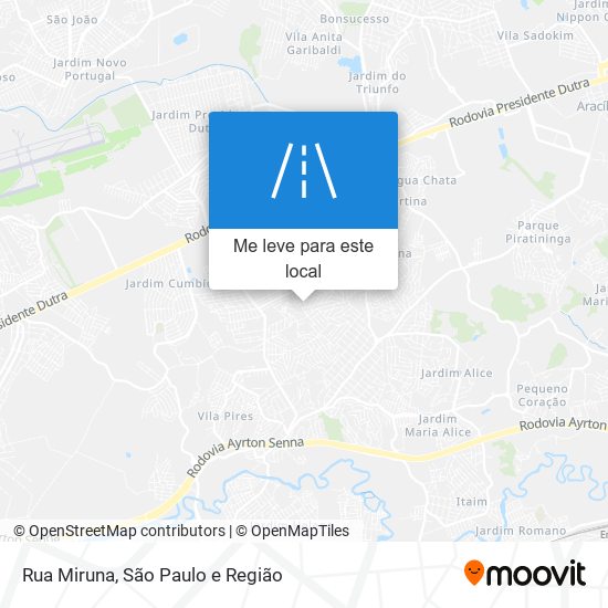 Rua Miruna mapa