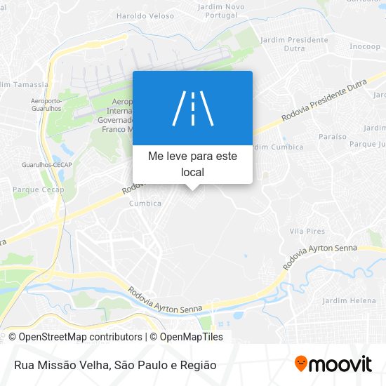 Rua Missão Velha mapa