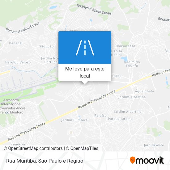 Rua Muritiba mapa
