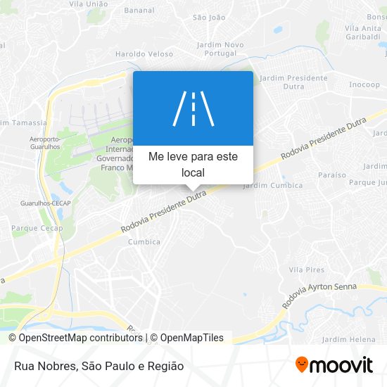 Rua Nobres mapa