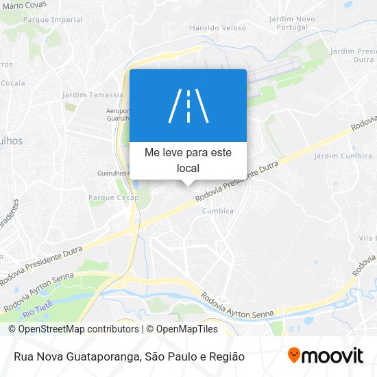 Rua Nova Guataporanga mapa