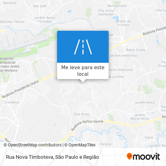 Rua Nova Timboteva mapa