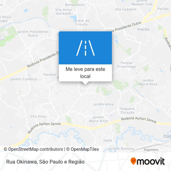 Rua Okinawa mapa