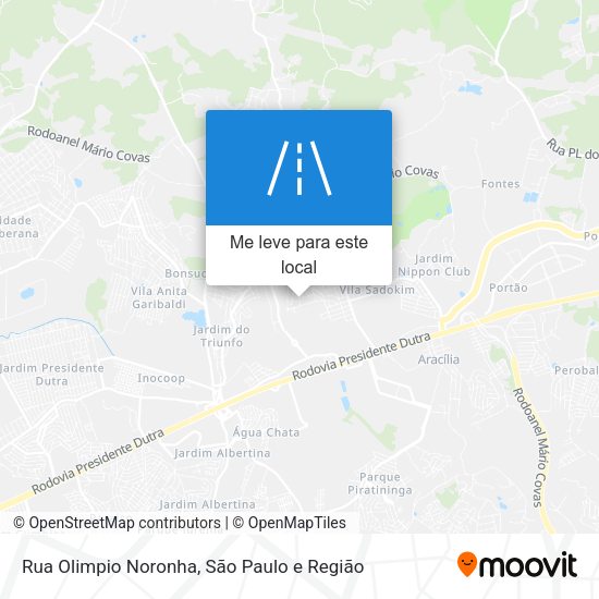 Rua Olimpio Noronha mapa